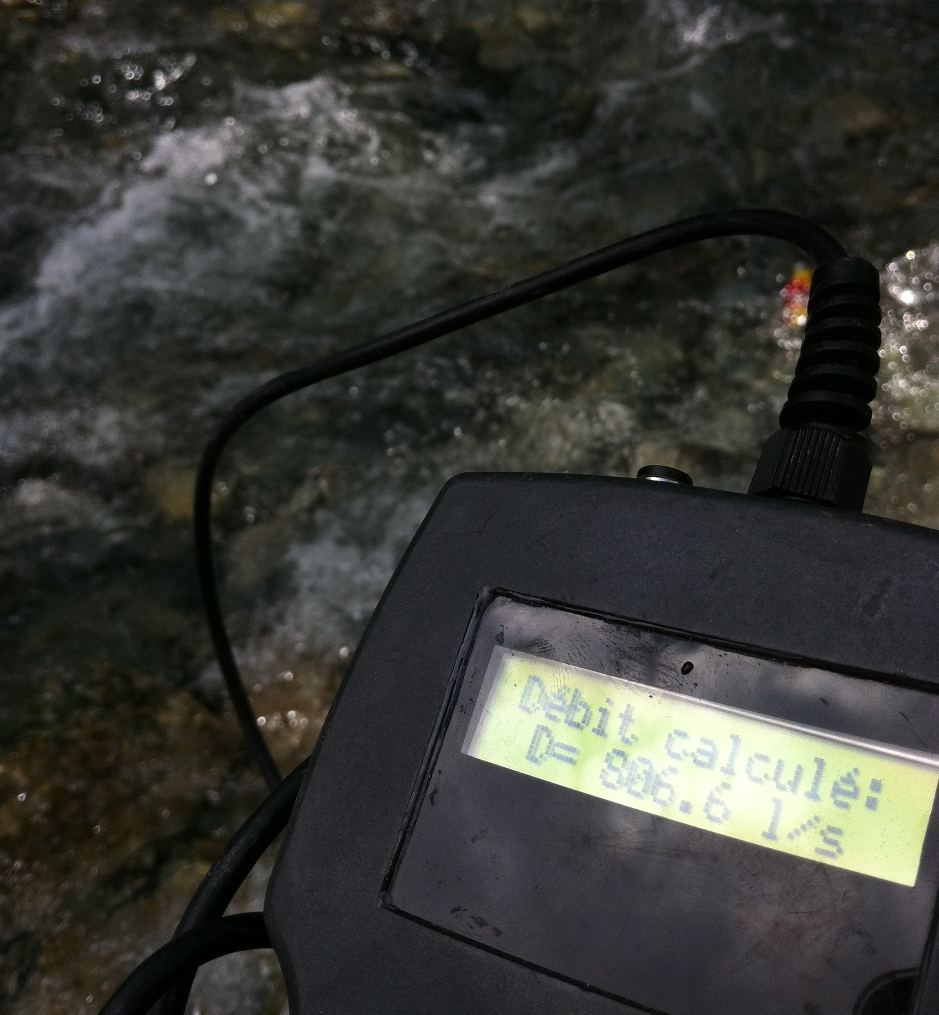 Jaugeage par dilution de traceur salin