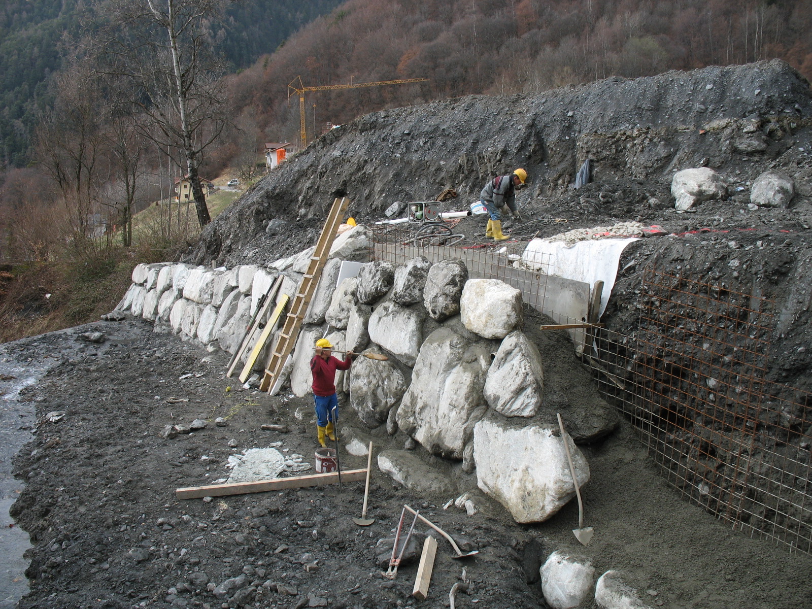 Diigue de protection contre les laves torrentielles du St-André